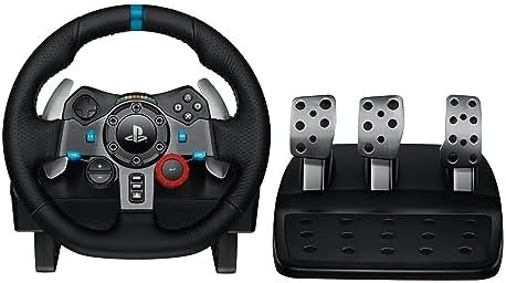 Logitech G29 Driving Force Racing Wheel and Floor Pedals, Real Force Feedback
