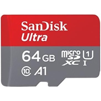 SanDisk 64GB Ultra MicroSDXC UHS-I Memory Card with Adapter