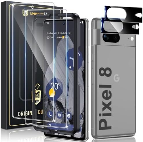 UniqueMe for Google Pixel 8 Screen Protector, [Compatible Fingerprint Unlock]