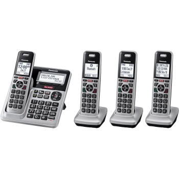 Panasonic KX-TG994 DECT 6.0 Bluetooth 4-Handset Phone Bundle