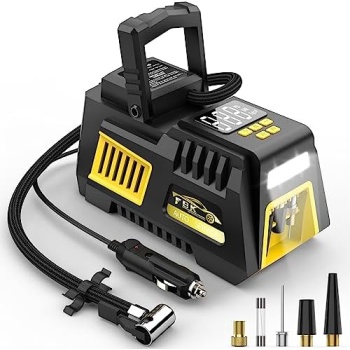 Portable Tire Inflator Digital Air Compressor 12V DC Tire Air Pump Car